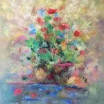 Bodegon de flores 70 x 80 cm