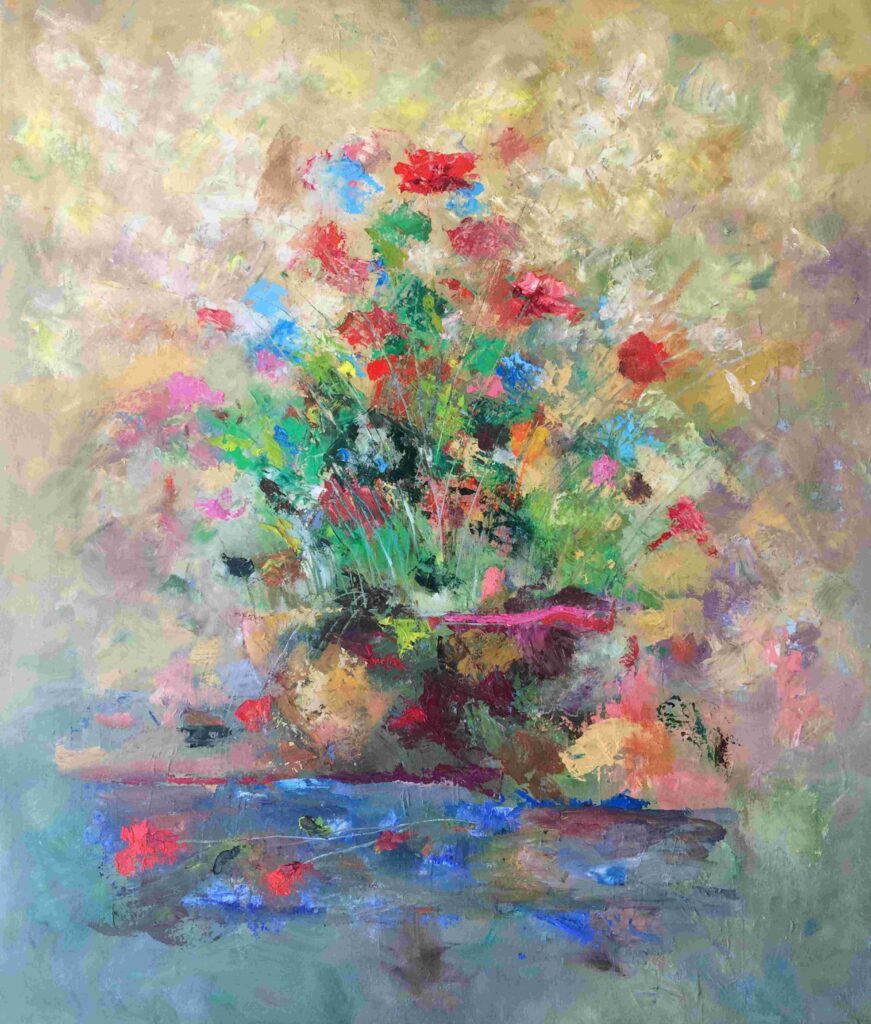 Bodegon de flores 70 x 80 cm