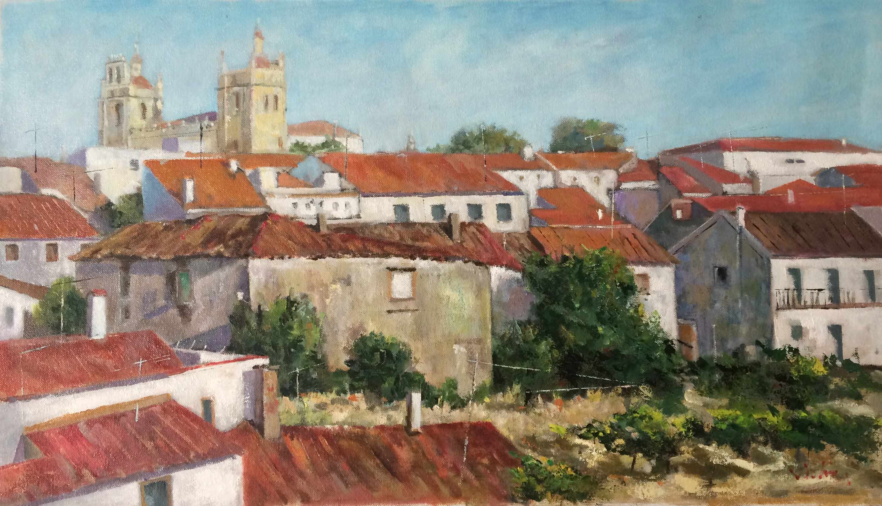 Miranda do Douro (Vista general) 40 x 70 cm