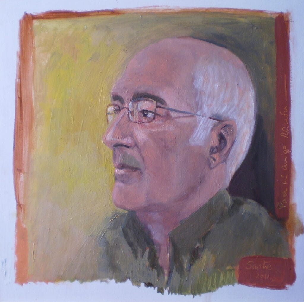 Ramon oleo sobre tabla 30 x 30 cm