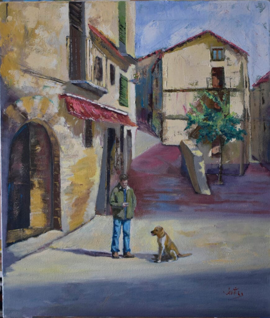 Morella oleo sobre lienzo 70 x 60 cm