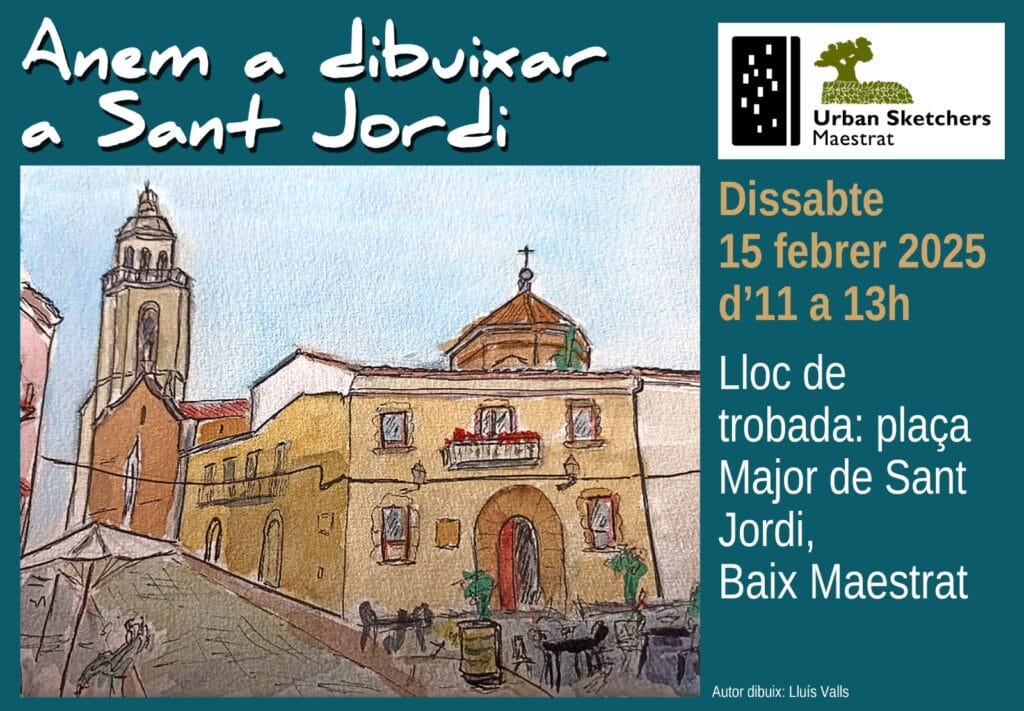 Salida de Urban Sketcherr el dia 15 de febrero de 2025. Sant Jordi (Castellón)