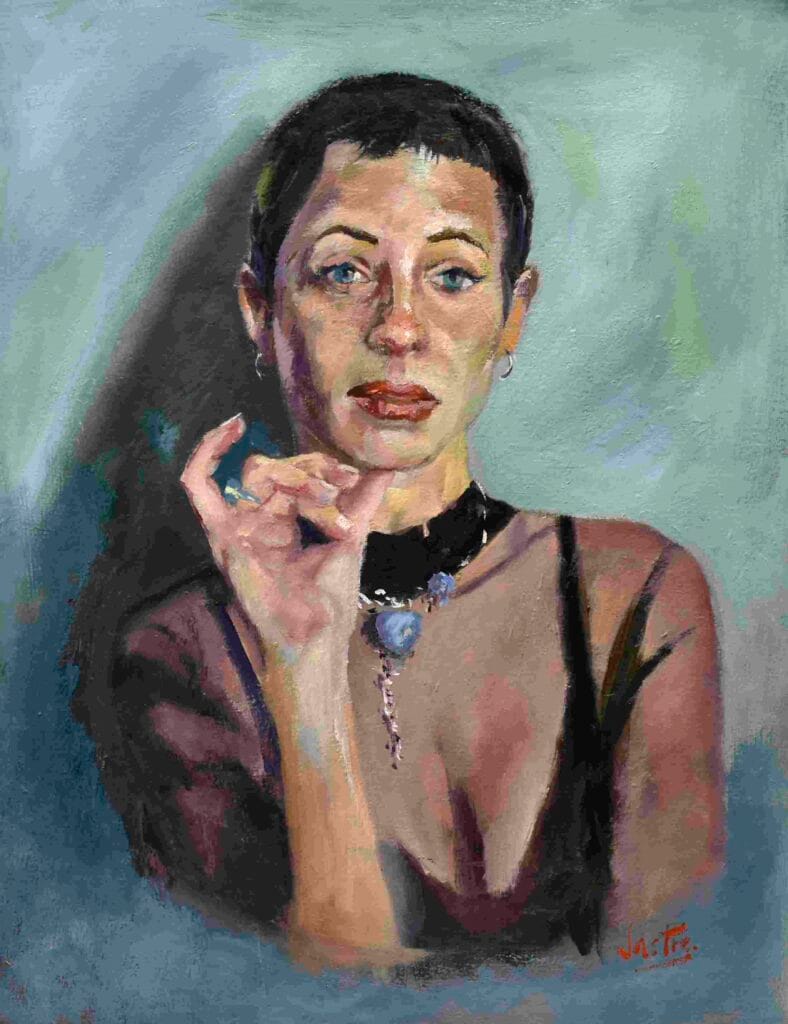 Travis Birds, oleo sobre lienzo 40 x 30 cm