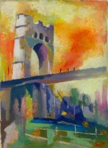 Atardecer en Amposta oleo sobre lienzo 30 x 22 cm (disponible)