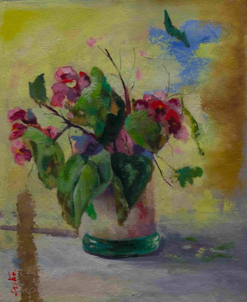 Bodegon (fondo amarillo)30 x 25 cm