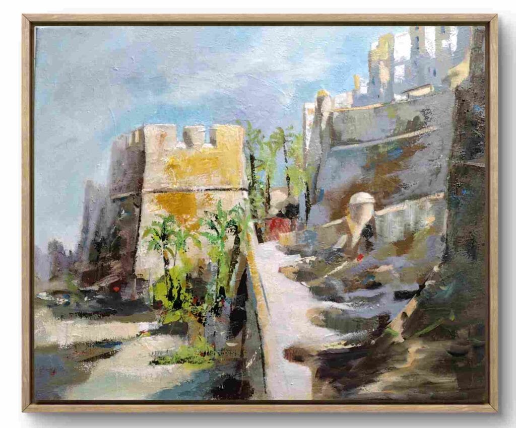 Peñiscola I (Castellón) oleo sobre lienzo 40 x 50 cm