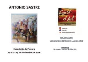 Exposición Espai d'Art Benicarló, octubre de 2026